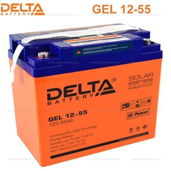 Аккумуляторная батарея Delta GEL 12-55 в Красноярске