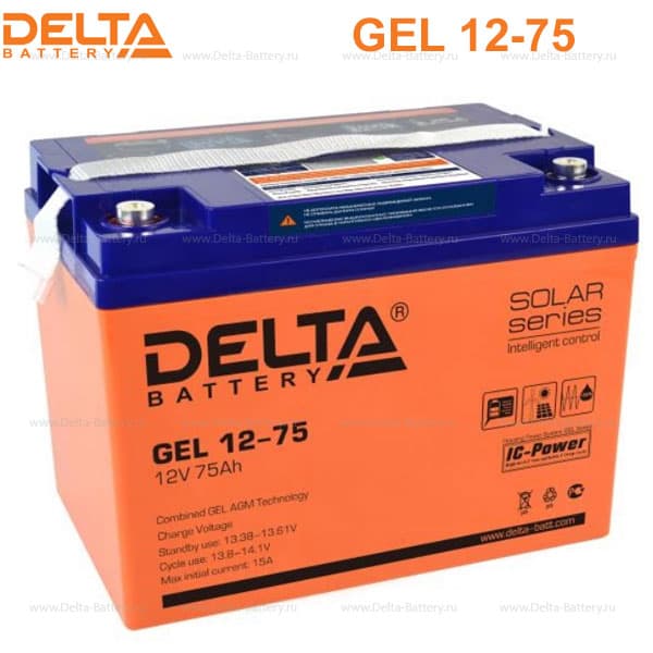 Аккумуляторная батарея Delta GEL 12-75 в Красноярске