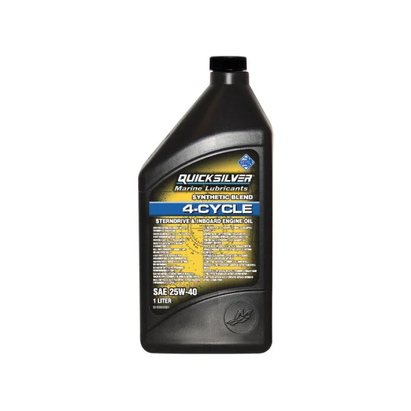 Масло Quicksilver Sterndrive & Inboard 4-stroke 25W-40 synthetic blend 1л 92-8M0086226 в Красноярске